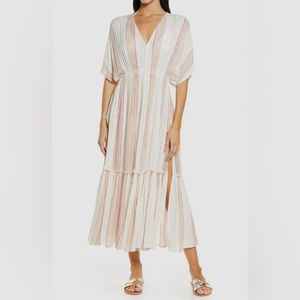 ELAN ruffle beach cover up dress NWT